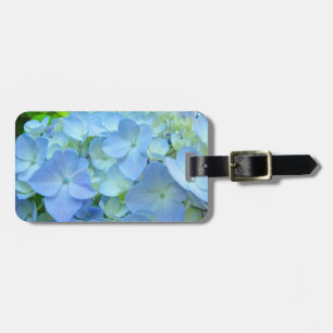 Pastel Blue Luggage Tags Holiday Travel Hydrangeas
