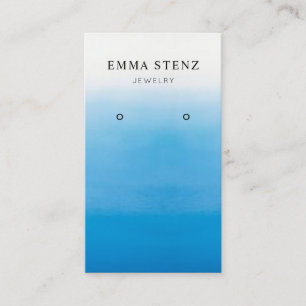 Pastel Blue Ombre Beach Theme Earring Display Card