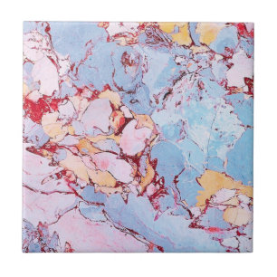 Pastel Blue Pink Elegant Italian Marble Modern Tile