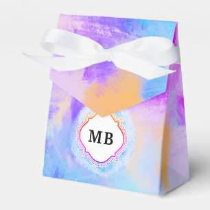 Pastel Blue Rainbow Favour Box