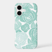Pastel Blue Roses Personalised iPhone 7 Plus Case