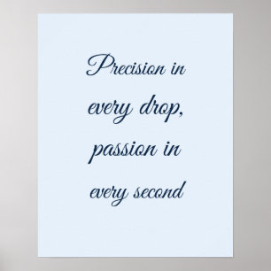 Pastel Blue Script Text Perfusionist Decor