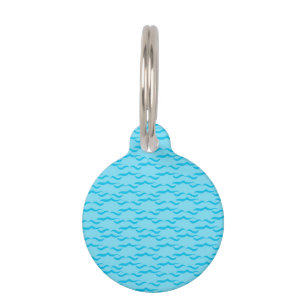 Pastel Blue Sea Water Waves Peaceful Ocean Pet Tag