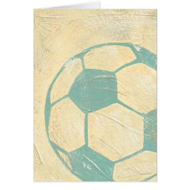 Pastel Blue Soccer Ball by Chariklia Zarris (Front)