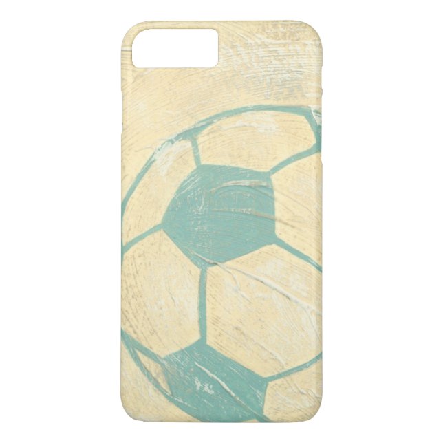Pastel Blue Soccer Ball by Chariklia Zarris Case-Mate iPhone Case (Back)