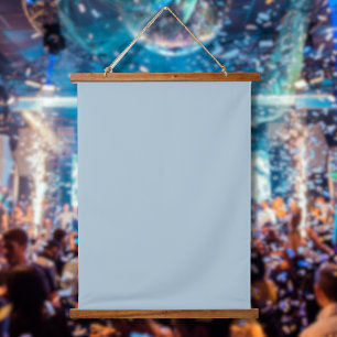 Pastel Blue Solid Colour Classic Elegant Hanging Tapestry