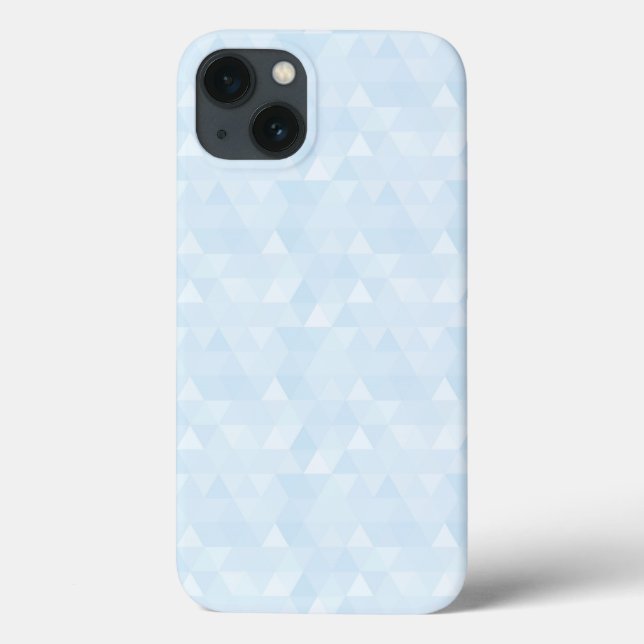 Pastel Blue Triangle Mosaic iPad Air Case (Back)