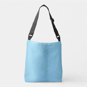 Pastel blue-turquoise metallic-look crossbody bag