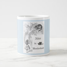 Pastel Blue Vintage Alice in Wonderland