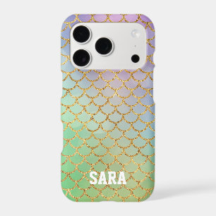 Pastel Blues Greens Purples Mermaid Scales Design