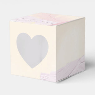 Pastel Blush Pink and Lavender Paint Splash Favour Box