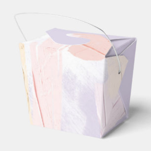 Pastel Blush Pink and Lilac Paint Splash Favour Box