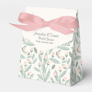 Pastel Blush Pink Floral Bridal  Favour Box