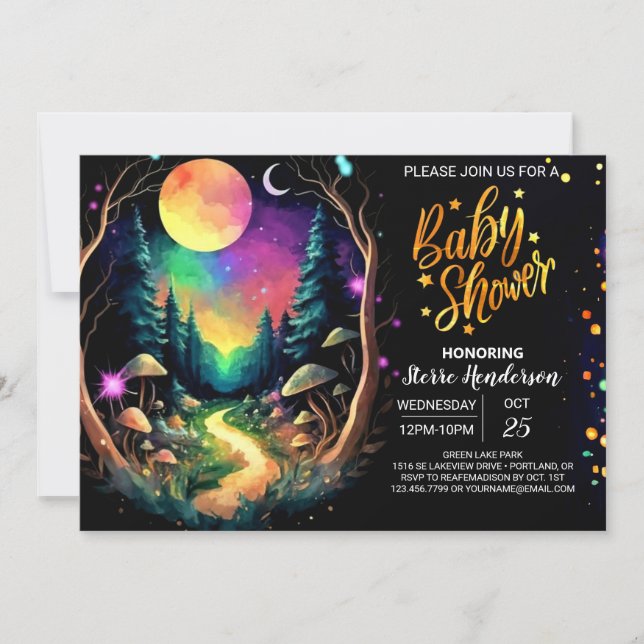 Pastel Boho Adventure Awaits Baby Shower Invitation (Front)