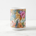 Pastel Boho Big Happy Watercolor Botanical Florals