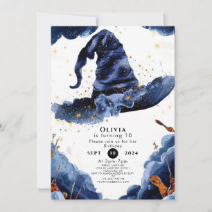 Pastel Boho Enchantment Wizard Birthday Invitation