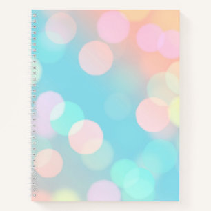 Pastel Bokeh Bullet Journal / Lined Notebook