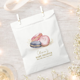 Pastel Bonjour Bébé French Macarons Baby Shower Favour Bags