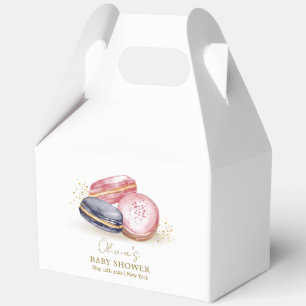 Pastel Bonjour Bébé French Macarons Baby Shower Favour Box