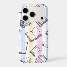 Pastel Book Pattern Cell Phone Case