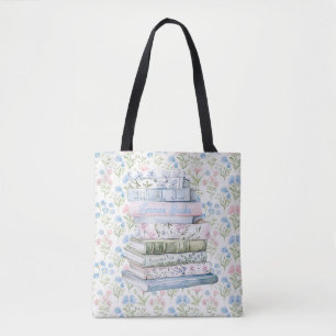 Pastel Books  Tote Bag