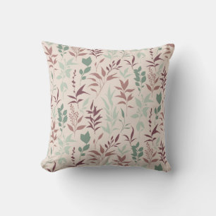 Pastel Botanical Pattern Cushion