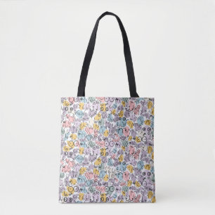 pastel breast design tote bag