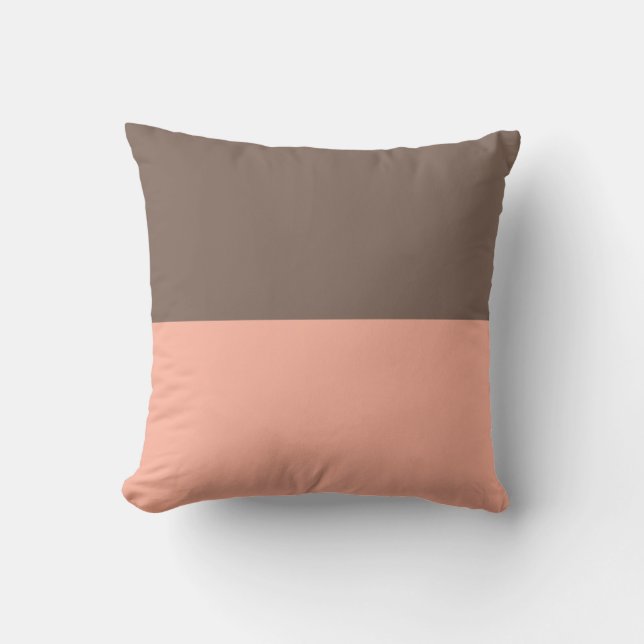 Pastel Brown and Pale Red Cushion (Front)