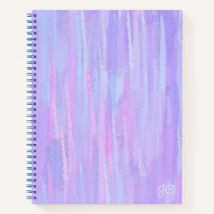 Pastel Brush Strokes Personalised Notebook
