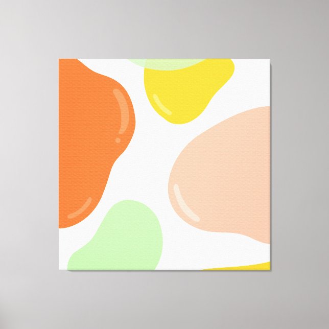 Pastel Bubbles Canvas Print (Front)