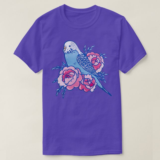 Pastel Budgie T-Shirt (Design Front)