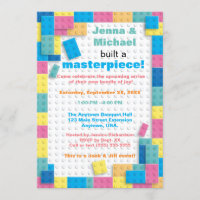 Pastel Building Blocks Baby Shower