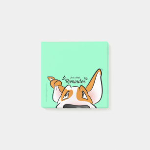 Pastel Bull Terrier cartoon sticky notes