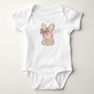 Pastel Bunny Delight Baby Bodysuit