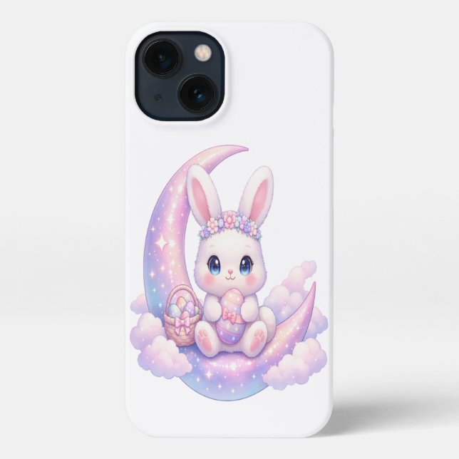 Pastel Bunny Moon iPhone Case (Back)