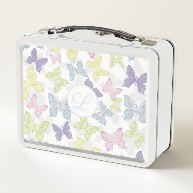 Pastel Butterflies Lunch Box (Back)