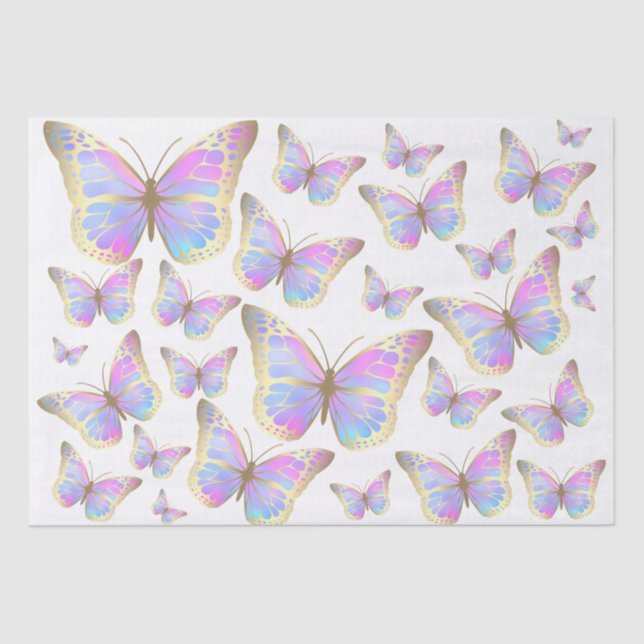 pastel butterflies tissue paper (Front)