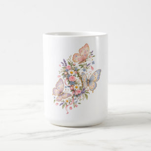Pastel Butterfly Birthday Garden Coffee Mug