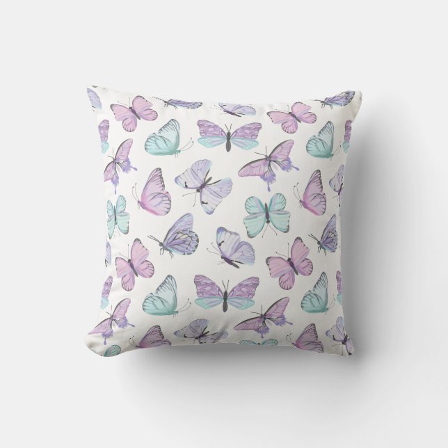 Pastel Butterfly Dream Pillow (Front)