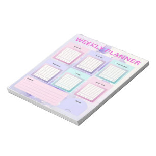 Pastel Butterfly Dreams: Weekly Planner for Organi Notepad