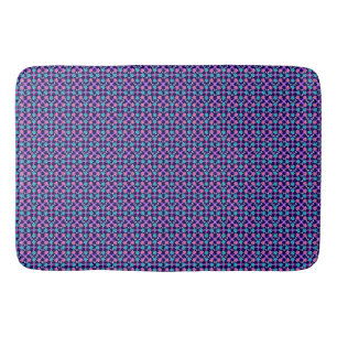Pastel Butterfly Floral Pattern Bath Mat