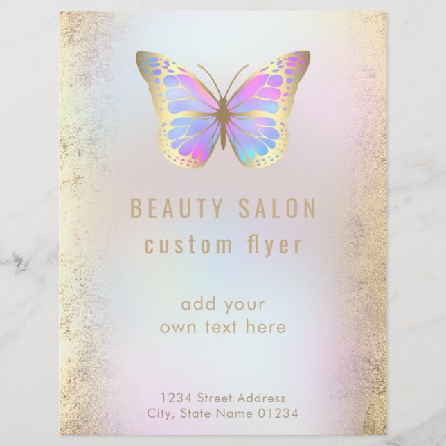 pastel butterfly flyer (Front)