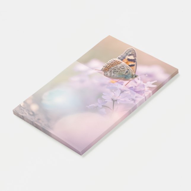 Pastel Butterfly Garden Post-it Notes (Angled)