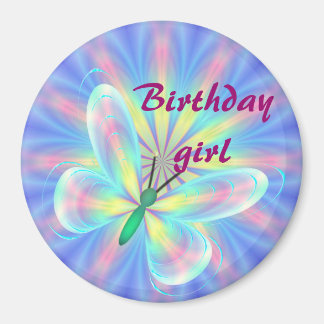 Pastel butterfly magnet