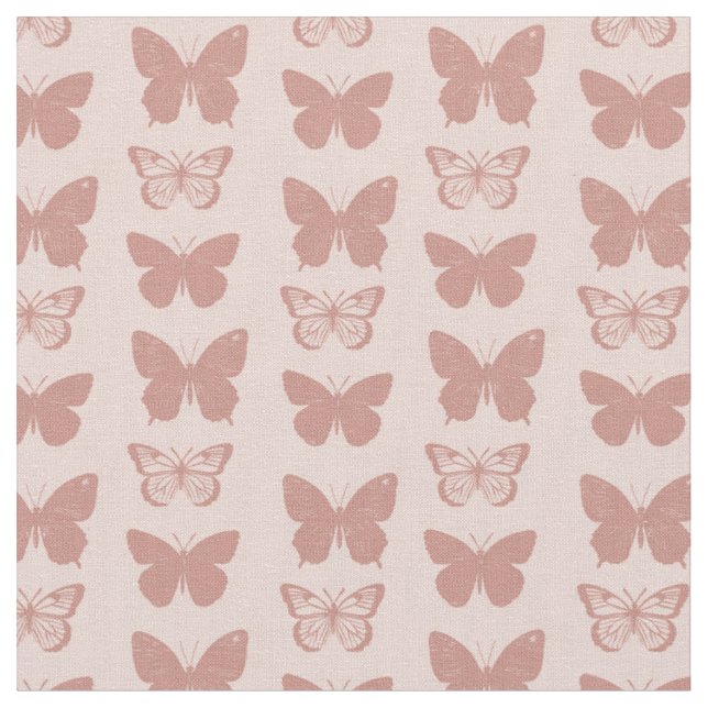 Pastel butterfly pattern fabric (Close Up)