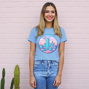 Pastel Cacti Desert for Cactus Lover T-Shirt