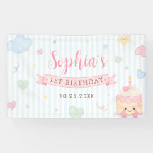 Pastel Cake Party Girl First Birthday