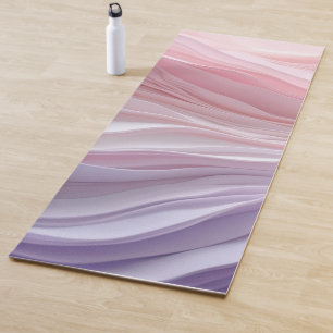 Pastel Calming Wave Pattern Yoga Mat