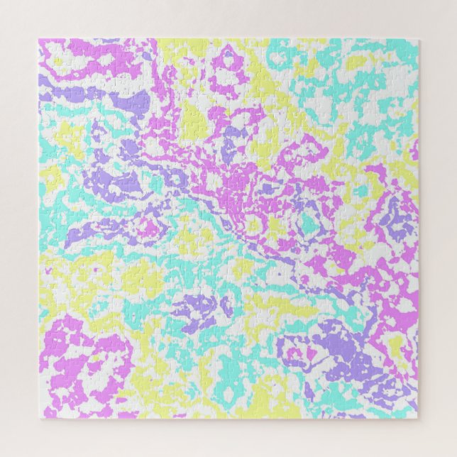 Pastel Camo Jigsaw Puzzle (Vertical)