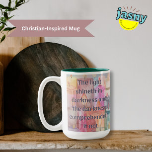 Pastel Candle Scripture Mug